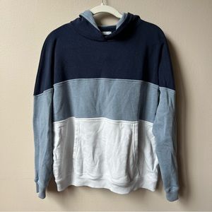 American Eagle blue color block hoodie